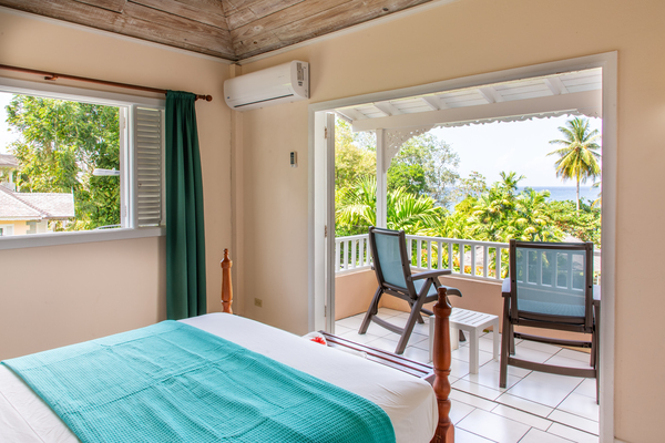Upper bedroom with balcony