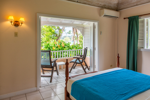 Bedroom opening onto veranda
